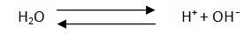 ionization of water